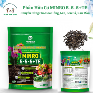 Phân hữu cơ khoáng MINRO 5-5-5+TE Vườn Nhà Xinh